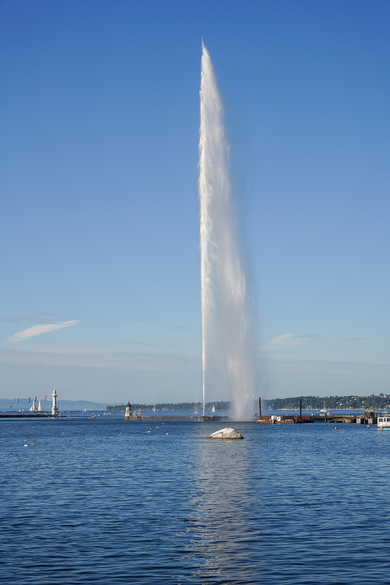 Jet d'Eau fountain in Geneva, Switzerland