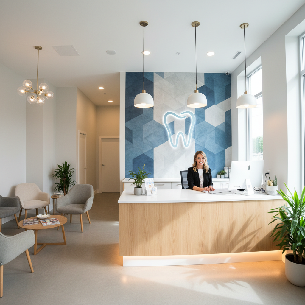 Dental clinic reception area